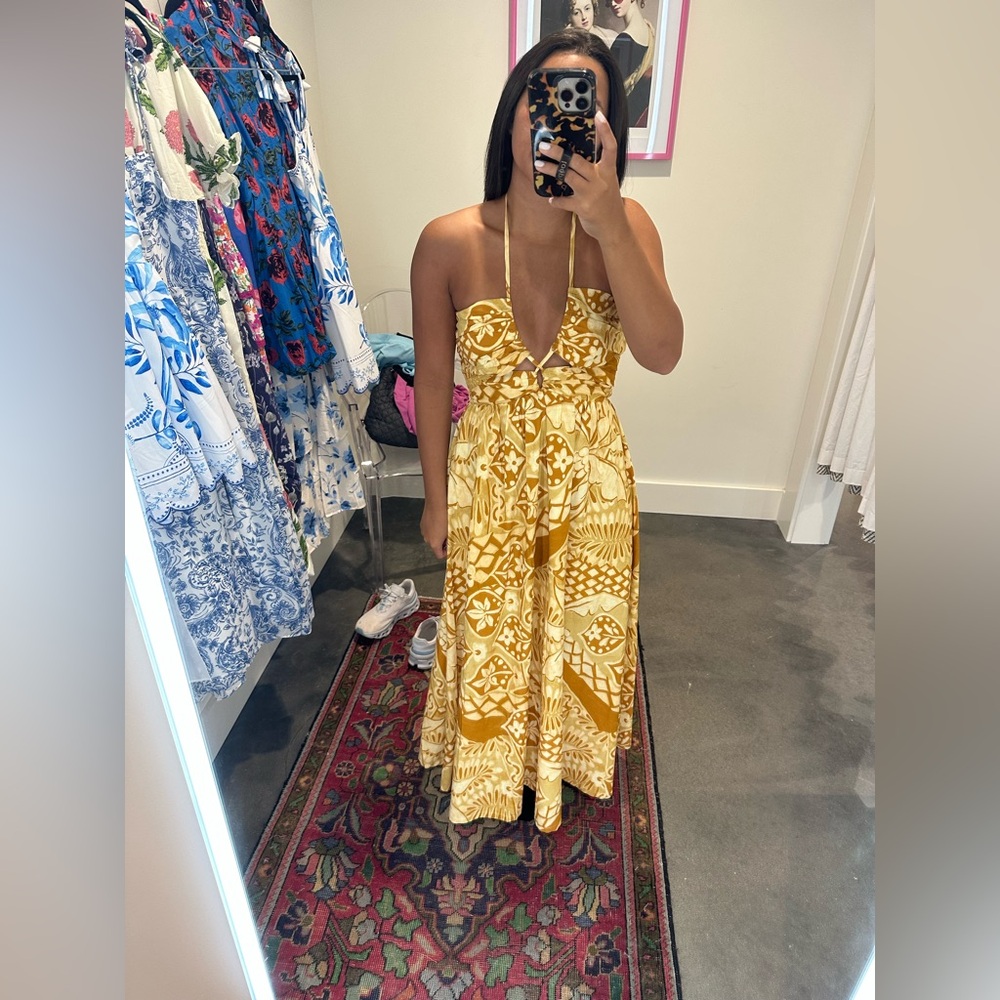 Yellow Floral Maxi Dress